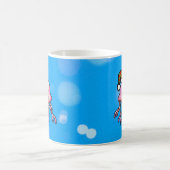 Mug Méduse de dessin animé festive mignonne (Centre)