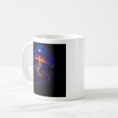 Mug Méduse Fluorescente Fond Marin (Devant gauche)