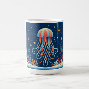 Mug méduse marine/plage/côtière