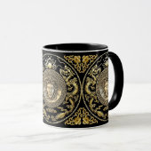 Mug Méduse orientale dorée (Devant droit)