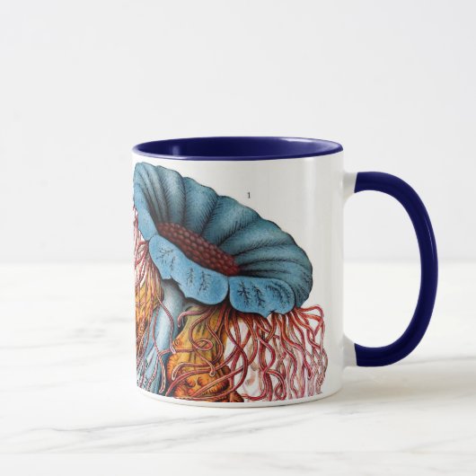 Mug Méduse vintage par Ernst Haeckel, Discomedusae (Droite)