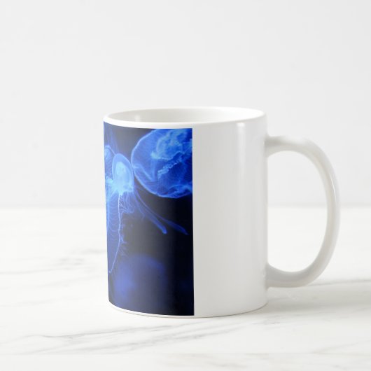 Mug Méduses au néon bleues (Droite)