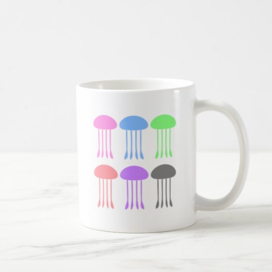 Mug Méduses d'arc-en-ciel sur le défilé (Droite)