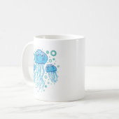 Mug Méduses mignonnes (Devant gauche)
