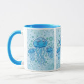 Mug Méduses mignonnes et bulles (Gauche)