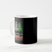 Mug Meemaw Christmas Tree Xmas Buffalo Plaid Red White (Devant gauche)