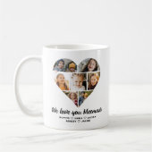 Mug Meemaw We Lots Hearts Modern Photo Collage (Gauche)