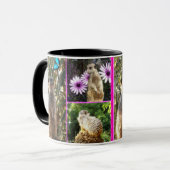 Mug Meerkat Collage, (Devant gauche)