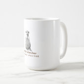 Mug meerkat drôle (Devant droit)