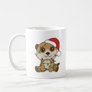 Mug Meerkat Noël Animaux d'hiver Vacances Meerkats