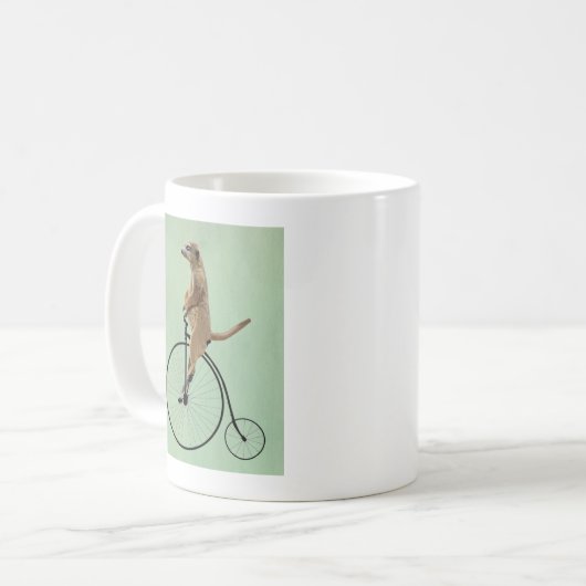 Mug Meerkat sur Black Penny Farthing 2 (Devant gauche)