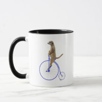 Meerkat Sur Blue Penny Farthing
