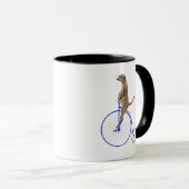 Mug Meerkat Sur Blue Penny Farthing (Devant droit)