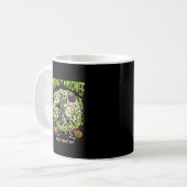 Mug Méfait de cavalier d'os d'Halloween (Devant gauche)