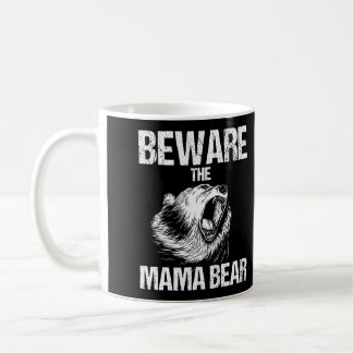 Mug Méfiez-Vous De La Mama Ours Drôle Mère L Manche