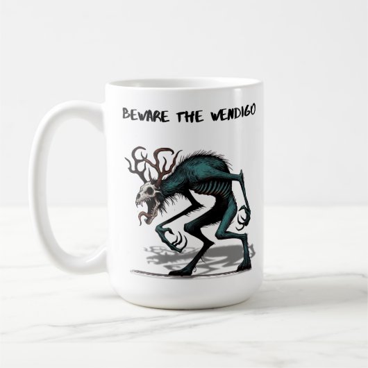 Mug Méfiez-vous de Wendigo Mug, American Horror Crypti (Gauche)