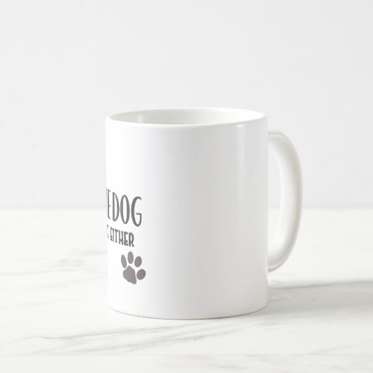 Mug Méfiez-vous du chien, ne faites pas confiance au c (Devant droit)