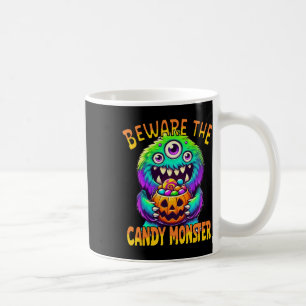 Mug Méfiez-vous du mignon monstre d'Halloween Candy