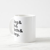 Mug Meg & Jo & Beth & Amy | Littérature des petites fe (Devant gauche)
