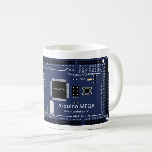 Mug Méga d'Arduino (Devant droit)