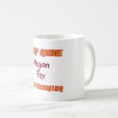 Mug Megan Fox - Pas à côté, ventilateur entrant (Devant droit)