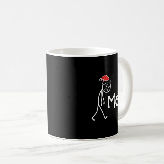 Mug Meh. Funny Christmas Introvert  (Devant droit)
