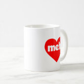 Mug Meh Heart Anti-Valentine's Day (Devant droit)