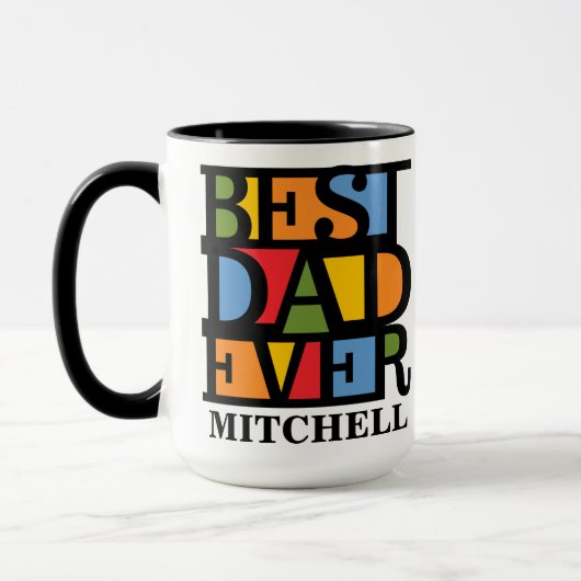 Mug MEILD DAD EVER nom personnalisé (Gauche)