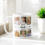 Mug Meilleur Abuela Ever - Collage photo pour petits e<br><div class="desc">Célébrez le "Meilleur Abuela Ever" avec cette petite-fille personnalisée Photo Collage Coffee Mug. Ce cadeau réfléchi comporte un collage magnifiquement arrangé de photos chères capturant des moments spéciaux, complété par un message sincère. Fabriqué en céramique de haute qualité, il est à la fois micro-ondes et lave-vaisselle sécuritaire pour la commodité...</div>