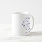 Mug Meilleur Abuela Ever Famille Fluale Wreath Périwin (Devant droit)