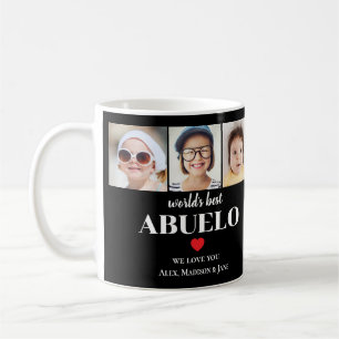 Mug Meilleur Abuelo du Monde On t'aime 3 Enfants Photo