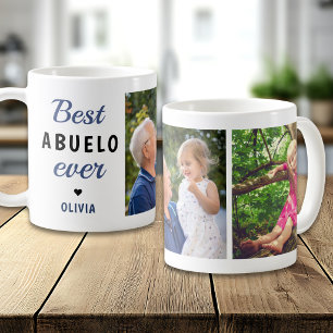 Mug Meilleur ABUELO Jamais 2 Collage de Photos Personn