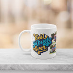 Mug Meilleur Abuelo jamais | Grand-père Photo<br><div class="desc">Rappelle à grand-père son meilleur statut de cette Fête des pères ou Journée des grands-parents. La tasse photo personnalisée comporte quatre photos avec "Best Abuelo Ever" de chaque côté en lettres bleu et jaune rétro.</div>