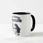 Mug Meilleur ADMINISTRATEUR ADMIN Cadeaux Penguin (Devant droit)