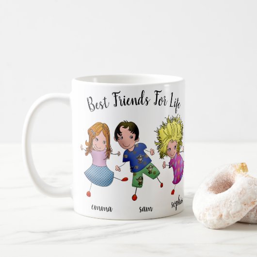 Mug Meilleur Ami Garçon Et Filles (Avec donut)