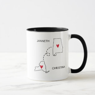 Mug Meilleur Ami Jamais Trop Far Ami De Longue Distanc