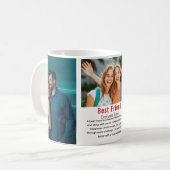 Mug Meilleur Ami Journée d'amitié Photo (Devant gauche)
