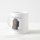 Mug Meilleur ami limier ; Cadeaux limier ; (Devant gauche)