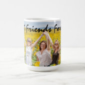 Mug Meilleur Amis Forever Citation noir Script avec ph (Centre)