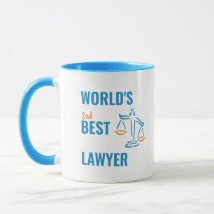 Mug Meilleur avocat du monde. Idée cadeau de collègue.
