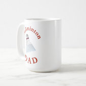 Mug Meilleur "Badminton DAD" Jamais ! Un jour pour le (Devant gauche)