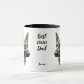 Mug Meilleur Berger Allemand Chien Papa (Centre)