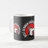 Mug Meilleur berger allemand papa jamais (Devant gauche)