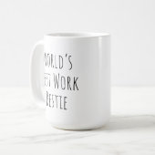 Mug Meilleur Bestie de travail au monde (Devant gauche)