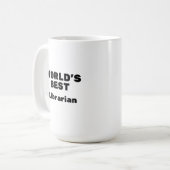 Mug Meilleur bibliothécaire du monde (Devant gauche)