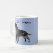 Mug Meilleur Black Lab Maman Personnaliser de la pâte  (Devant gauche)