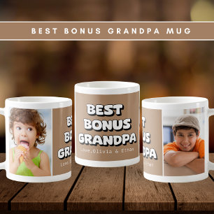 Mug Meilleur Bonus Grand-Père Grands-Enfants 2 Photo B