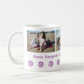 Mug Meilleur Bonus Maman Ever, avec Coeur. Nom + 3 pho (Gauche)