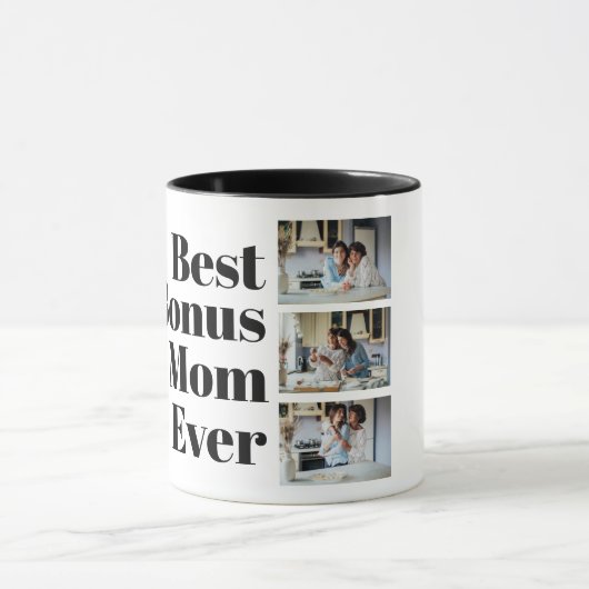 Mug Meilleur Bonus Maman Ever Stepmere cadeau 3 Photo  (Centre)