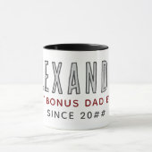 Mug Meilleur Bonus Papa Depuis 20XX Moderne Simple Pre (Centre)